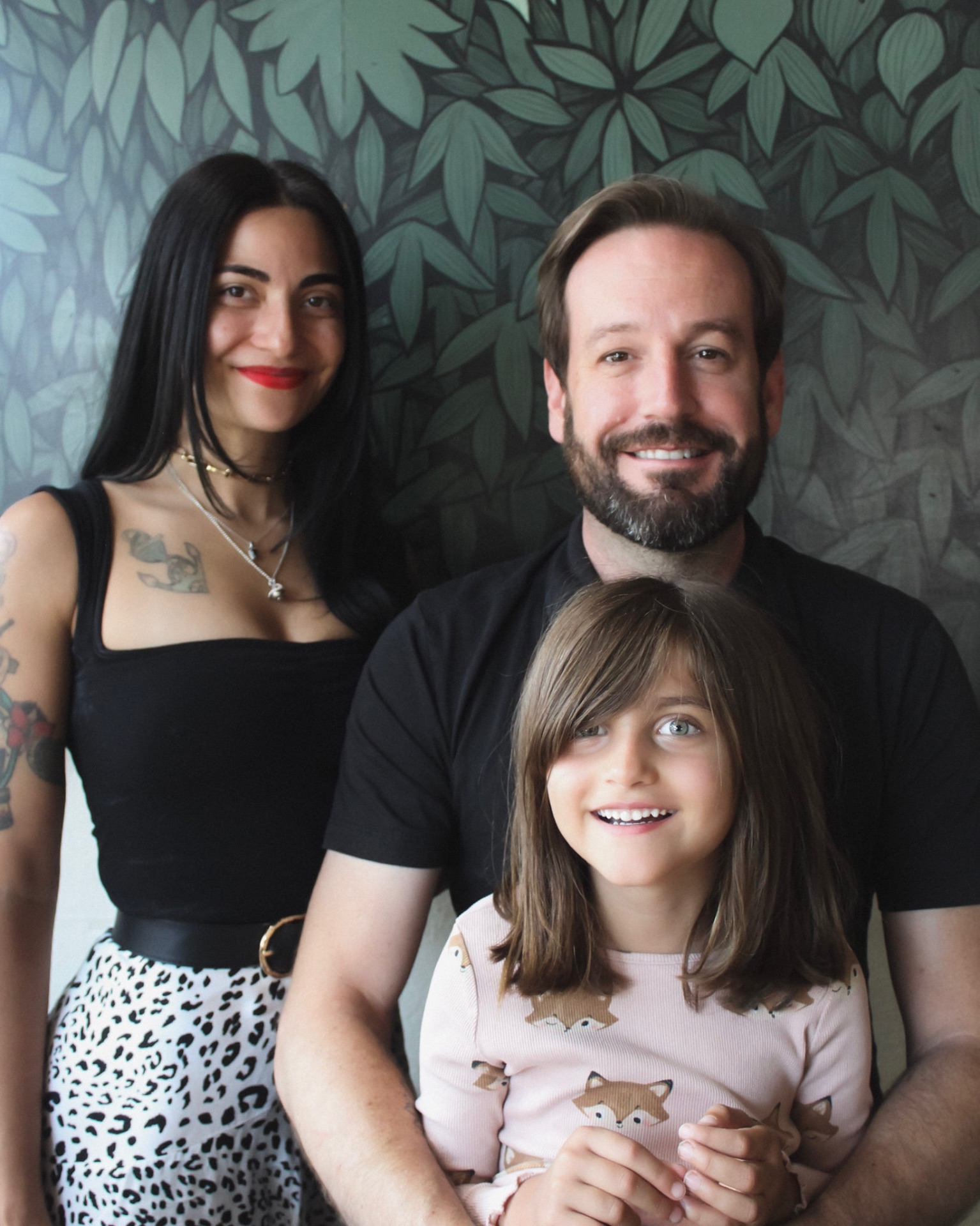 Julian Wolff with his family in District 7.